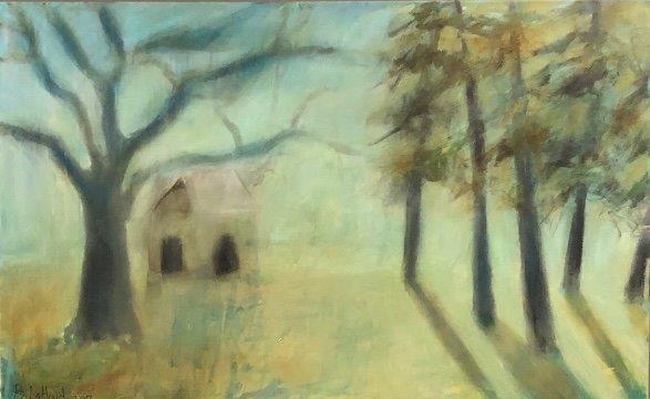 Clubhouse 36 x 48 Artist Buddy LaHood Landscape Painting
