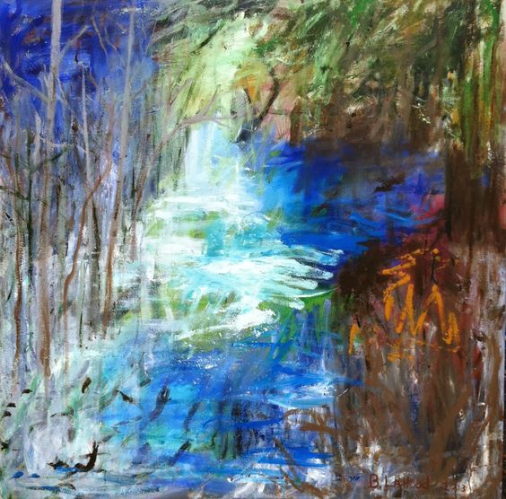 Little River Backflow Landscape Painting by Artist Buddy LaHood