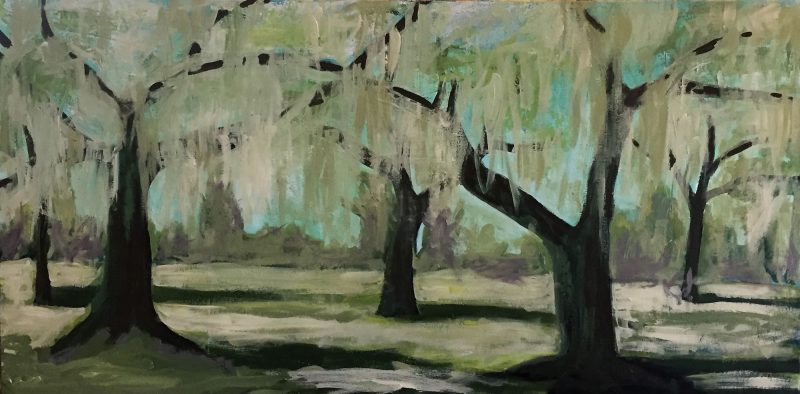 Oak Grove Landscape Painting by Artist Buddy LaHood
